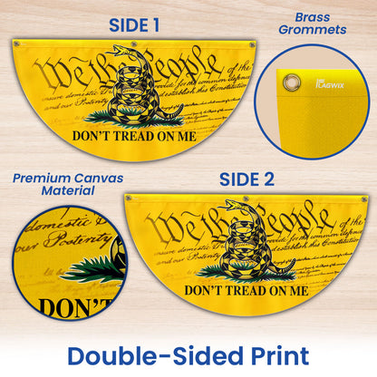 Gadsden Don’t Tread On Me We The People Non-Pleated Fan Flag MLN2636FL
