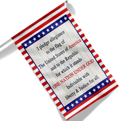 I Pledge Allegiance One Nation Under God Flag MLN1337F