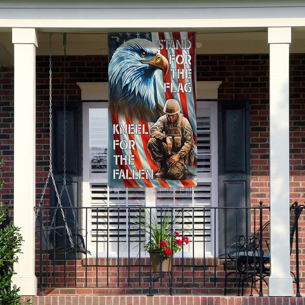 Memorial Day FLAGWIX American Veterans Eagle Stand For The Flag Kneel For The Fallen Flag MLN2768F