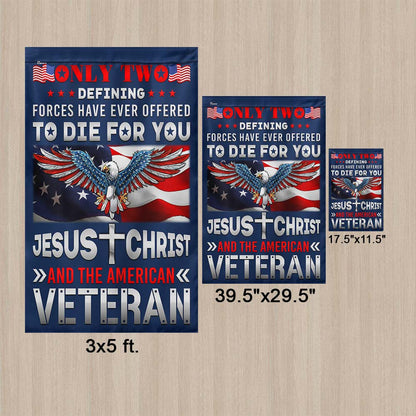 Memorial Day Jesus Christ And The American Veteran Patriotic American Eagle Flag TPT1284F