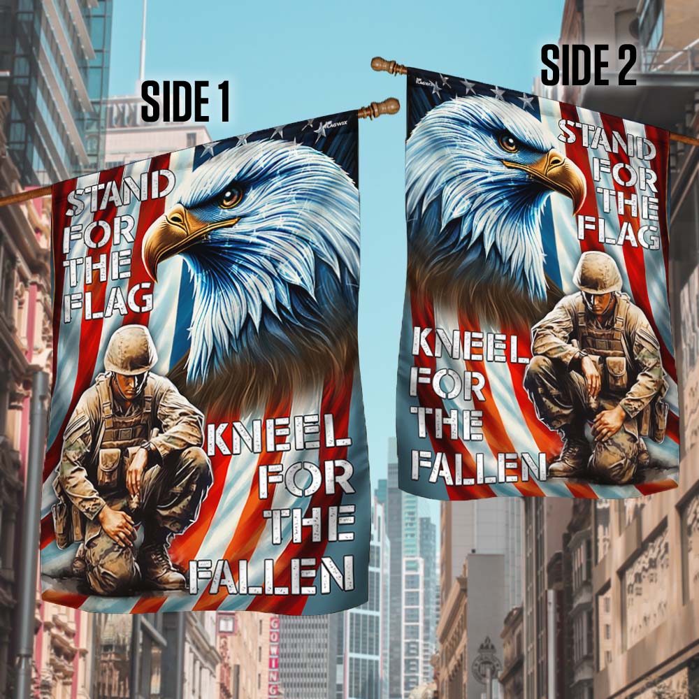 Memorial Day FLAGWIX American Veterans Eagle Stand For The Flag Kneel For The Fallen Flag MLN2768F