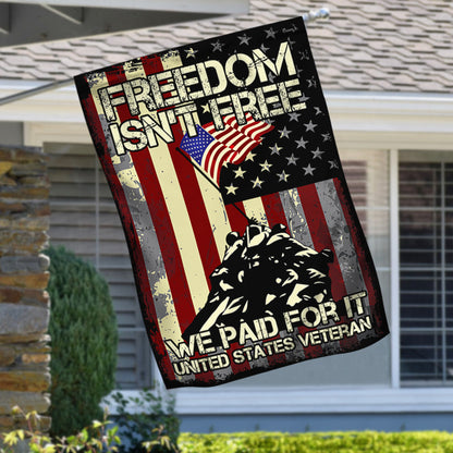 Veteran Flag Freedom Is Not Free BNV385F