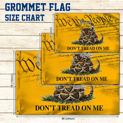 Gadsden Don't Tread On Me We The People Grommet Flag MLN382GF