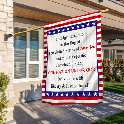 I Pledge Allegiance One Nation Under God Flag MLN1337F