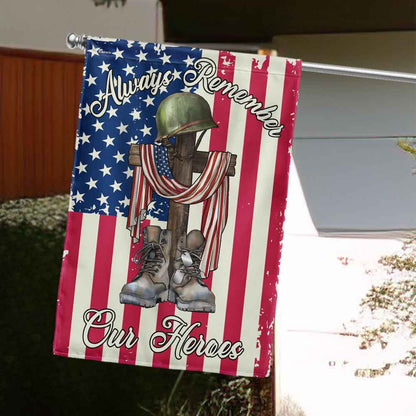 4th of july Independence Day Always Remember Our Heroes Veteran Flag MLN5862DNV