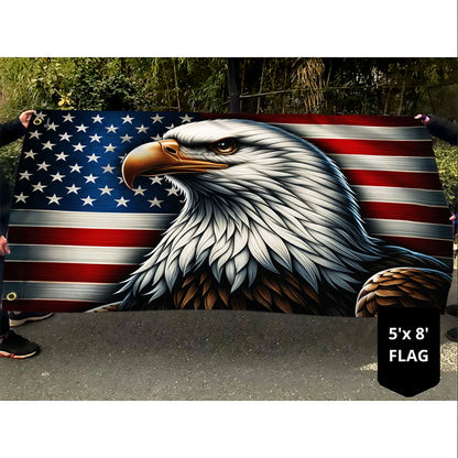 Patriotic Eagle American Grommet Flag TQN2320GF