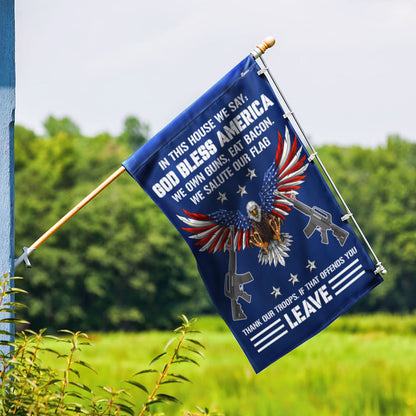 Memorial Day FLAGWIX Patriotic Eagle Flag God Bless America We Salute Our Flag Thank Our Troops MLN2749F