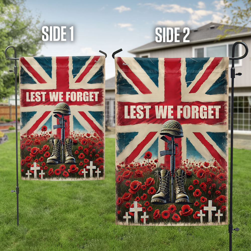 Lest We Forget UK Armed Forces Day Veterans Flag LHB01DTD