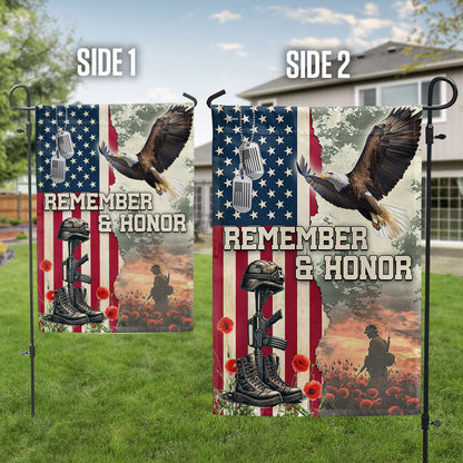 Memorial Day Veteran Remember & Honor Flag NNT02DTD