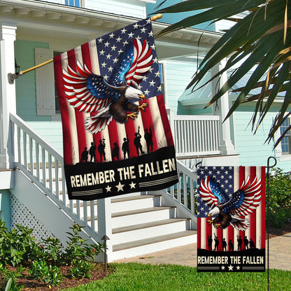 Memorial Day Remember The Fallen Patriotic Eagle Veteran Memorial Flag TPT1762F
