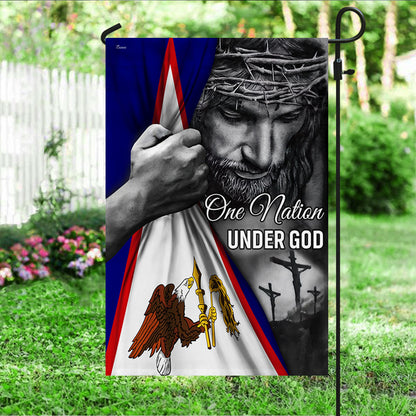 American Samoa Flag Jesus One Nation Under God American Samoa Flag TRL1253Fv3