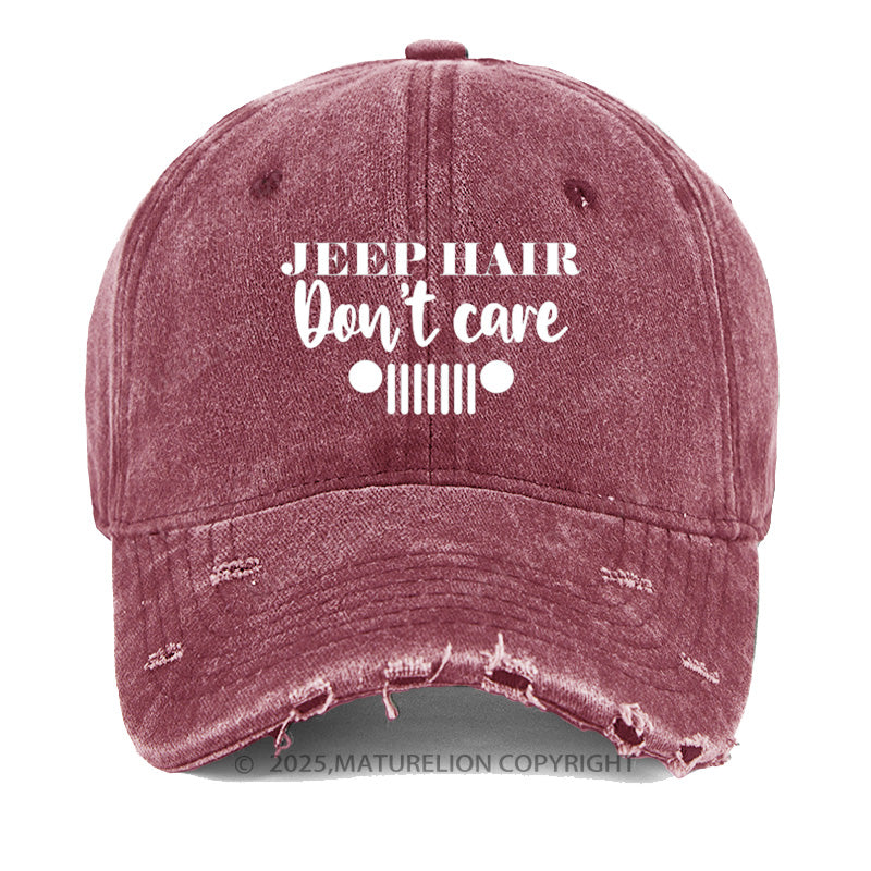 Maturelion Jeep Hair Don't Care Washed Vintage Cap