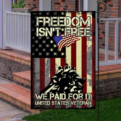Veteran Flag Freedom Is Not Free BNV385F