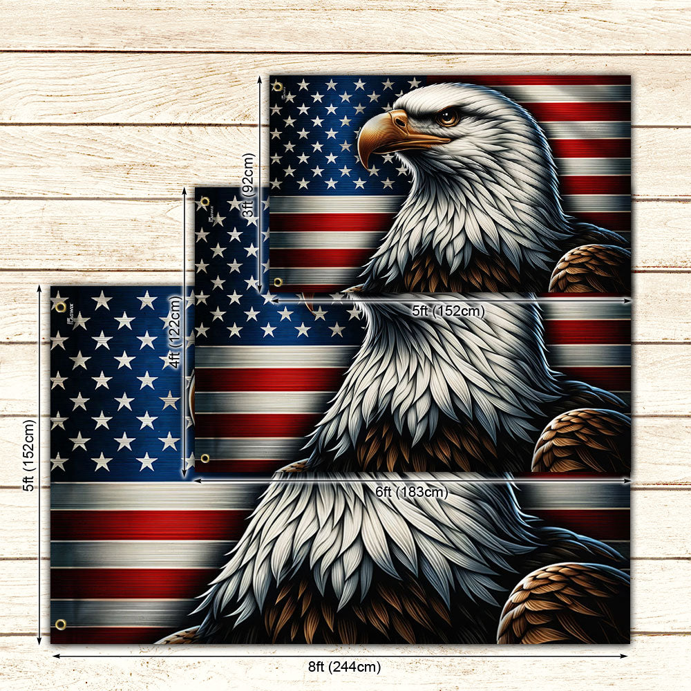 Patriotic Eagle American Grommet Flag TQN2320GF