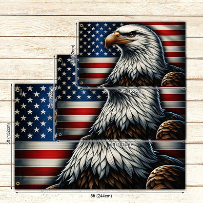 Patriotic Eagle American Grommet Flag TQN2320GF