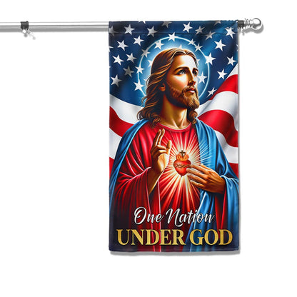FLAGWIX  Jesus Christ American Flag One Nation Under God Flag MLN2290F