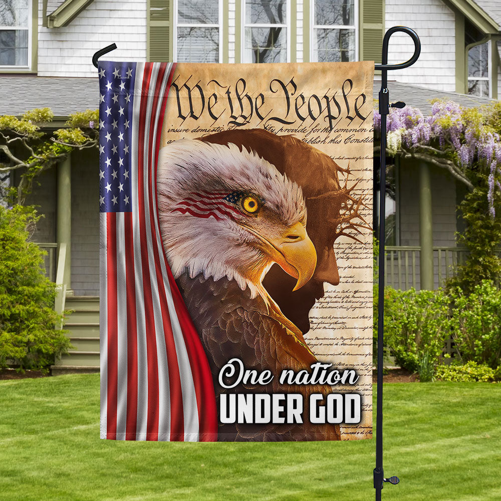 Flagwix American Flag - We The People, One Nation Under God, American Eagle Jesus Flag TPT845F