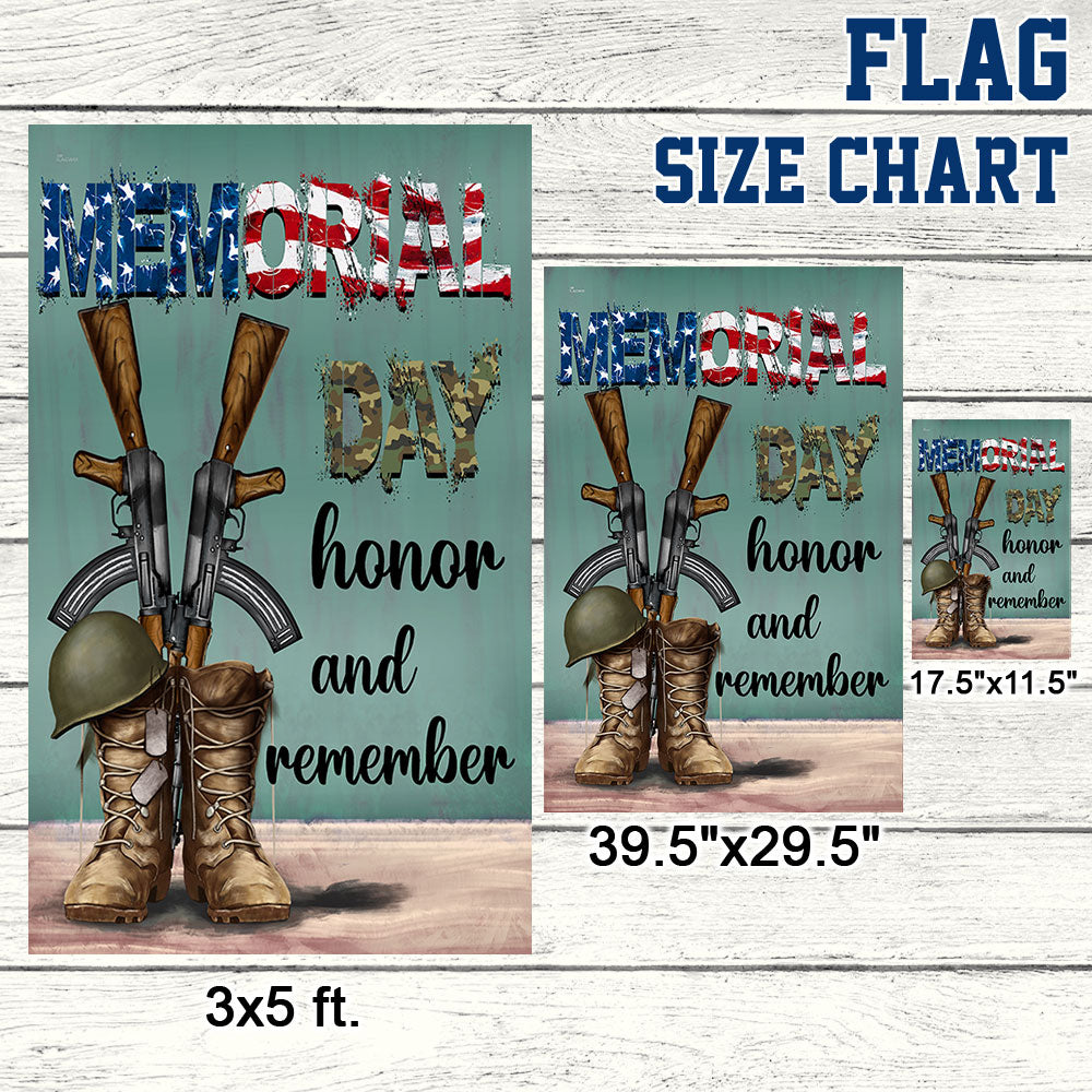 Memorial Day Flag Honor And Remember Veterans TQN1008F