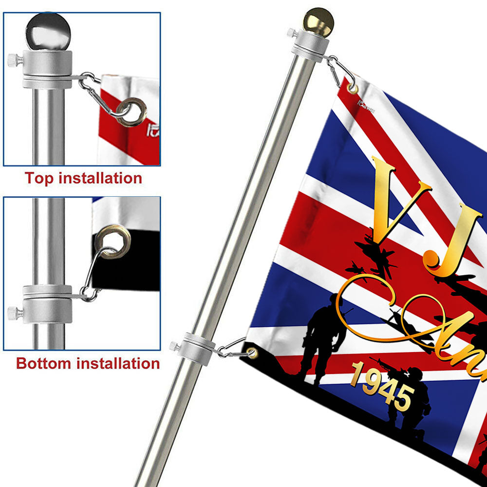 VJ Day 15th August 80th Anniversary Union Jack Grommet Flag MLN5563DNV