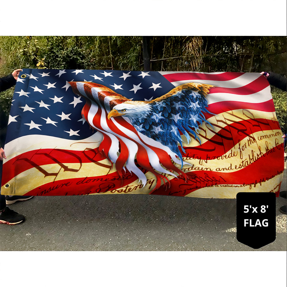 American Eagle Grommet Flag We The People BNN37GF