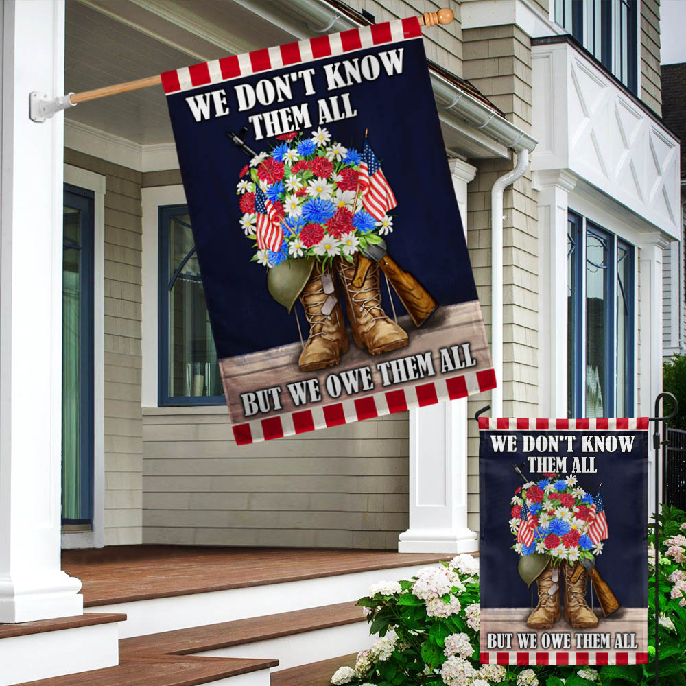 Memorial Day Flag Veterans We Don't Know Them All But We Owe Them All TQN919F