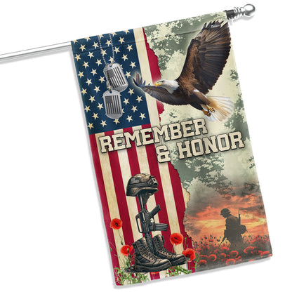 Memorial Day Veteran Remember & Honor Flag NNT02DTD