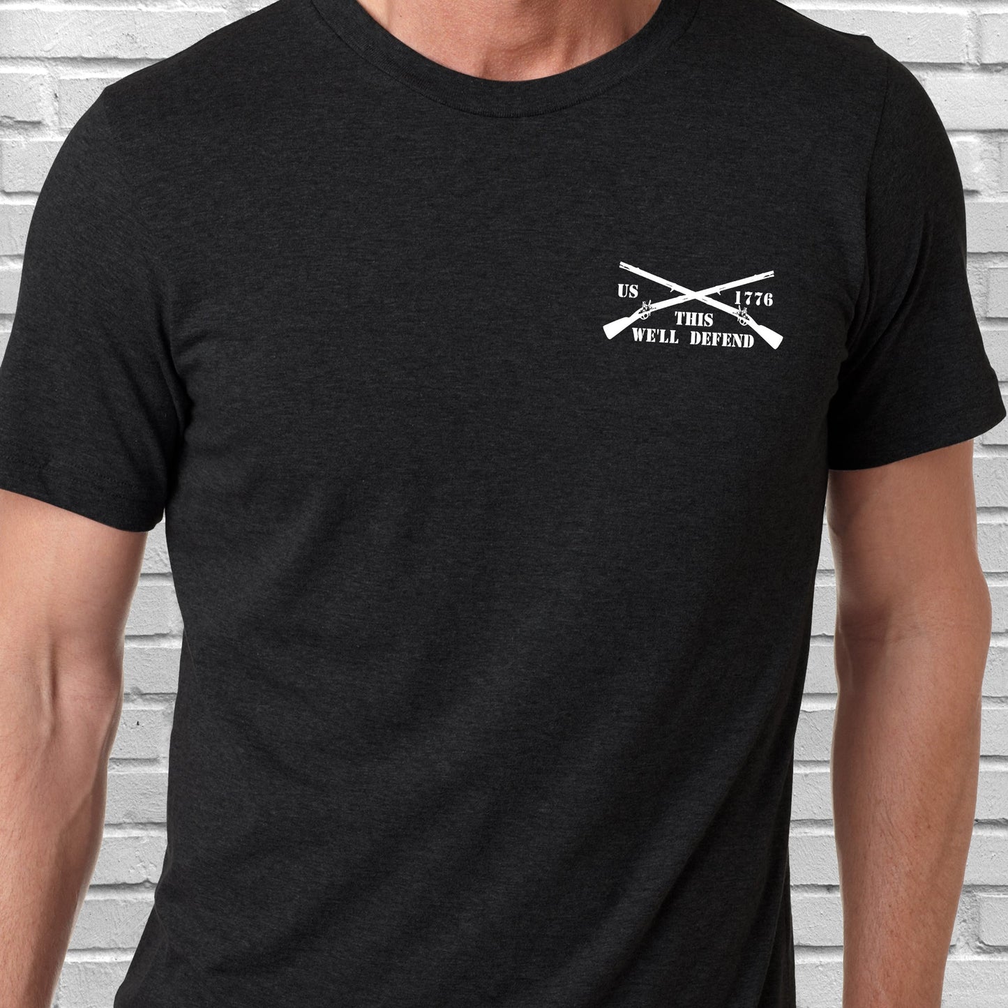 Happy 4th Of july, Patriotic American Skull, This We'll Defend U.S. Veteran T-Shirt TPT1893TS