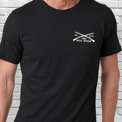 Happy 4th Of july, Patriotic American Skull, This We'll Defend U.S. Veteran T-Shirt TPT1893TS