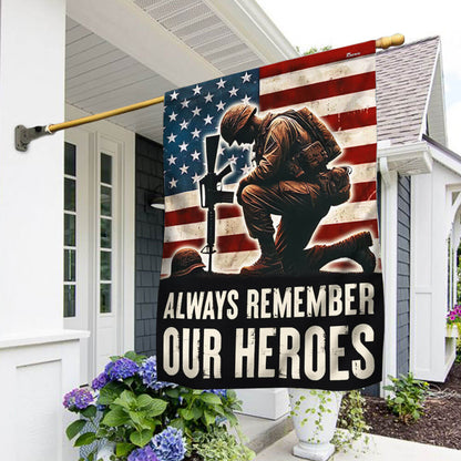 Veterans Day Always Remember Our Heroes Flag TQN3632F