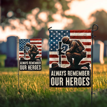 Veterans Day Always Remember Our Heroes Flag TQN3632F