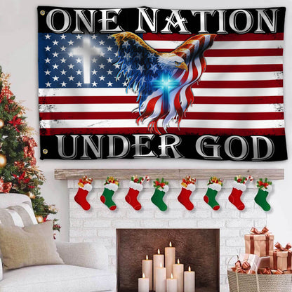 One Nation Under God American Eagle Grommet Flag THB3602GFv2