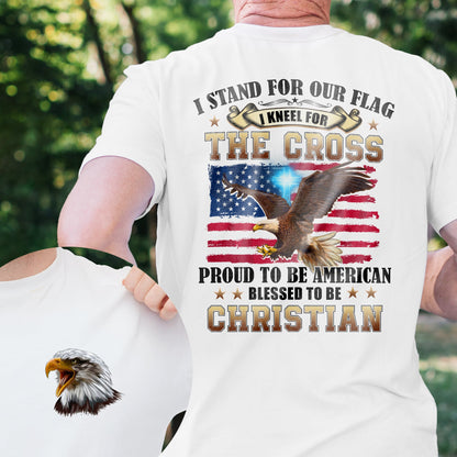Proud To Be American Blessed To Be Christian Eagle Patriot American T-Shirt MLN3125TS