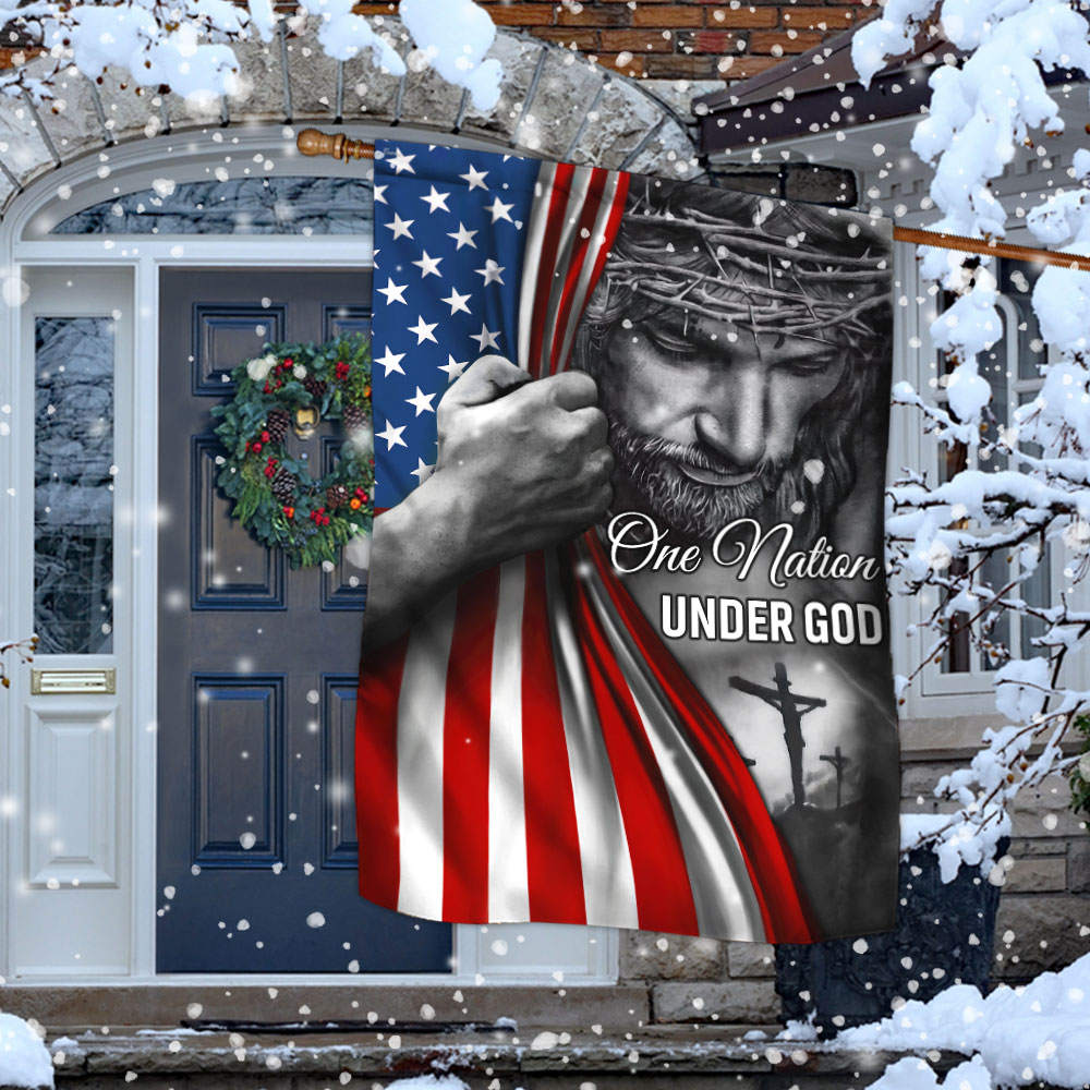Jesus Flag One Nation Under God Flag TRL06F2