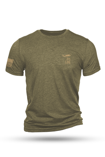 Tan Dropline Logo - T-Shirt
