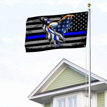 Back the Blue Flag – Thin Blue Line American Eagle Flag THB3440GF