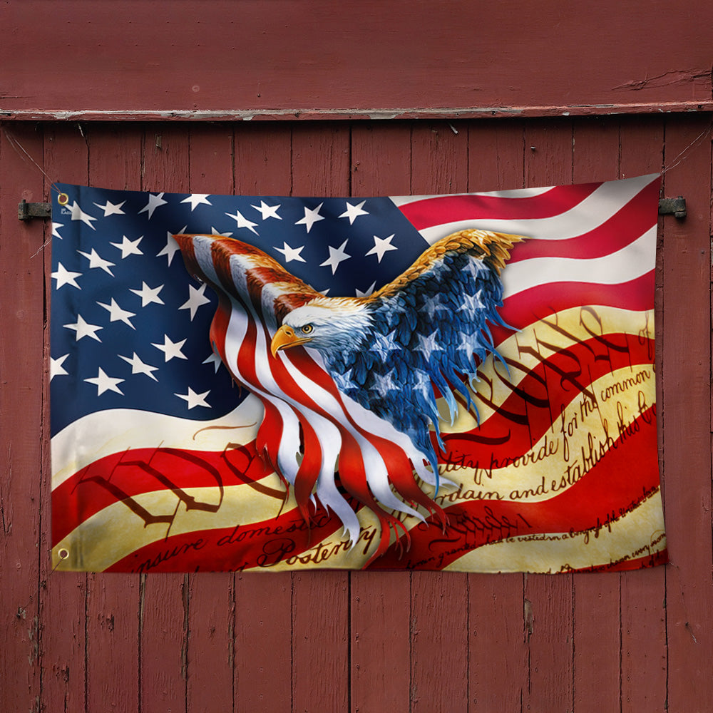 American Eagle Grommet Flag We The People BNN37GF