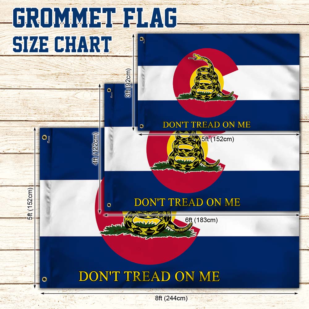 Don't Tread On Me, Colorado Gadsden Flag TPT1167GF