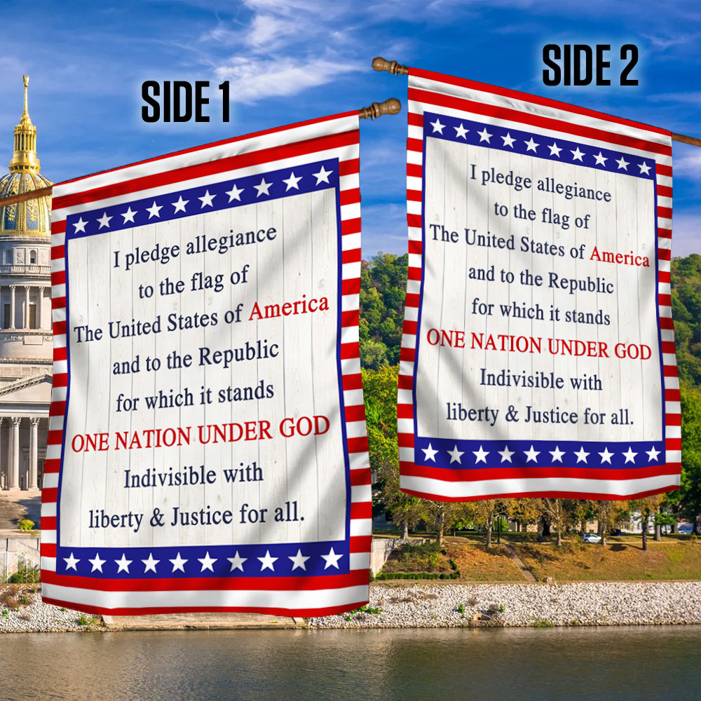I Pledge Allegiance One Nation Under God Flag MLN1337F