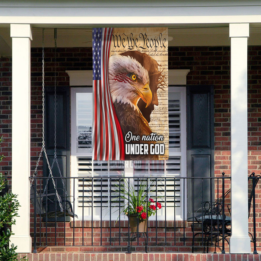 Flagwix American Flag - We The People, One Nation Under God, American Eagle Jesus Flag TPT845F
