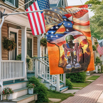 Memorial Day FLAGWIX U.S. Veteran Memorial American We The People Saluting Soldier Flag MLN2753F