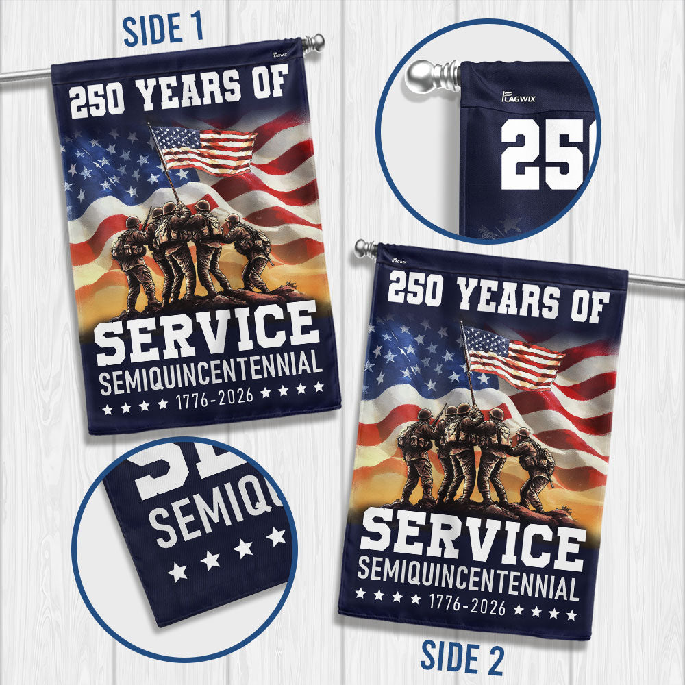Flagwix American Flag - 250 Years of Service Semiquincentennial 4th of july Flag