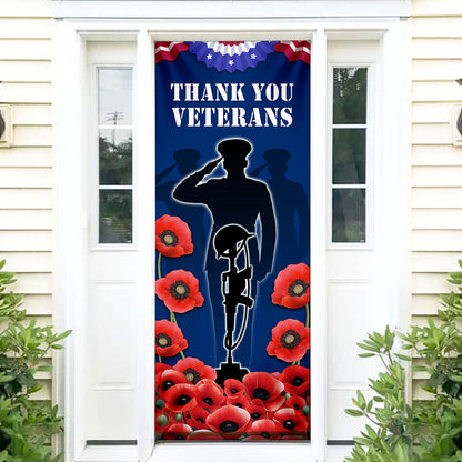 Veterans Day Thank You Veterans For Your Service Door Cover TQN3838D