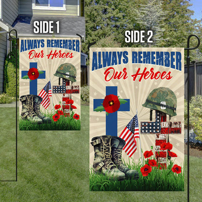 Memorial Day Remember Soldiers Always Remember Our Heroes Veteran Flag MLN1293F