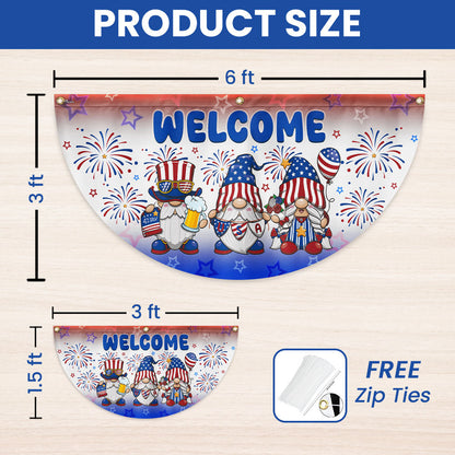 Flagwix American Flag - 4th of july Decoration American Independence Day Non-Pleated Fan Flag LHB158LPN