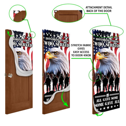 Thank You Veterans, Honoring Those Who Served, Veterans Day, American Eagle Door Cover &amp; Banners TPT1266CB