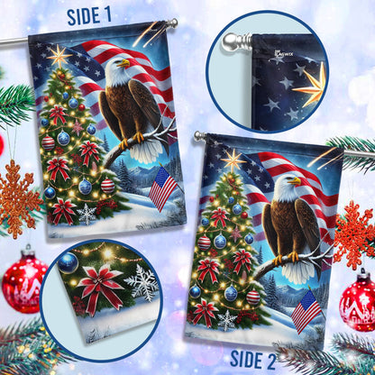 Patriot Eagle Christmas Tree Flag MLN4457F