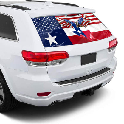 Texas American Eagle Rear Window Decal THB3471CD