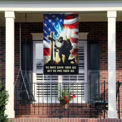 FLAGWIX  Veteran Flag We Don't Know Them All But We Owe Them All MLN2496F
