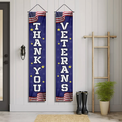 Thank You Veterans, Honoring Those Who Served, Veterans Day, American Eagle Door Cover &amp; Banners TPT1266CB