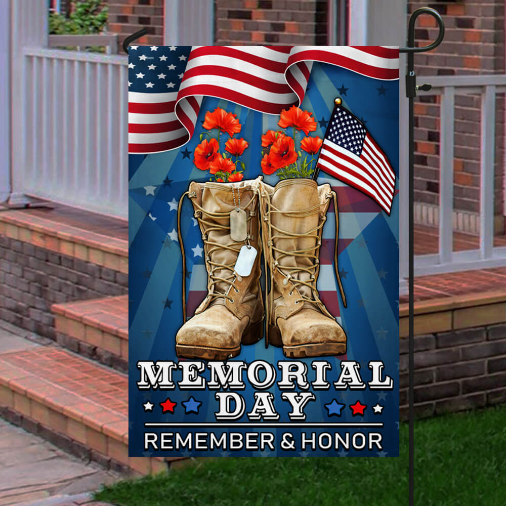 Memorial Day Veteran Remember and Honor Flag MLN108F